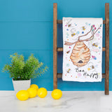 Bee Happy Tea Towel – Garden Positivity Decor – Avery's Home