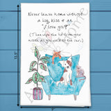 Never Leave Without Coffee Tea Towel – Daily Truth – Avery's Home