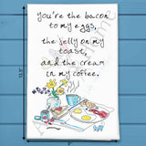 Bacon & Eggs Tea Towel – Breakfast Humor – Avery's Home