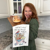 Give Up Carbs Tea Towel – Funny Foodie Decor – Avery's Home