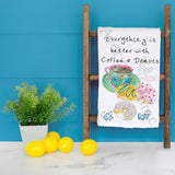 Coffee & Donuts Tea Towel – Breakfast Lover Gift – Avery's Home