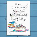 Let Us Have Tea Tea Towel – Garden Gathering Decor – Avery's Home