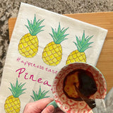 Pineapple Happiness Tea Towel – Summer Host Gift – Avery's Home
