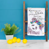 Clean Kitchen Tea Towel – Funny False Alarm Decor – Avery's Home