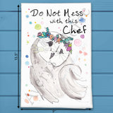 Don’t Mess With Chef Tea Towel – Bold Kitchen Gift – Avery's Home