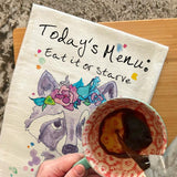 Today’s Menu Tea Towel – Lazy Kitchen Decor – Avery's Home