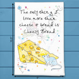 I Love Cheese Tea Towel – Dairy Delight Gift – Avery's Home