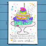 We Were Wild Cake Tea Towel – Funny Birthday Gift – Avery's Home