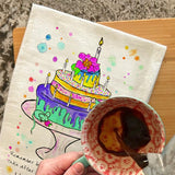 We Were Wild Cake Tea Towel – Funny Birthday Gift – Avery's Home