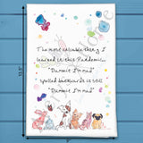 Dammit Spelled Backwards Tea Towel – Wordplay Humor – Avery's Home