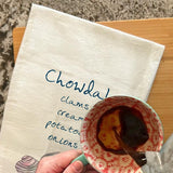 Chowdah Tea Towel – New England Seafood Humor – Avery's Home