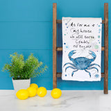 Serve Crabs Tea Towel – Coastal Humor Decor – Avery's Home