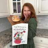Happy Place Kitchen Tea Towel – Cozy Cooking Decor – Avery's Home