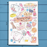 Baking Brings Joy Tea Towel – Cookie & Cake Decor – Avery's Home