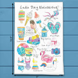 Lake Day Must-Haves Tea Towel – Boating & Drinks Decor – Avery's Home