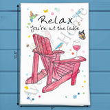 Lake Chair Relaxation Tea Towel – Dockside Decor – Avery's Home