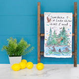 Sunshine & Water Tea Towel – Custom Lake Quote Decor – Avery's Home