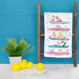 Dogs on Kayaks Tea Towel – Lake or Ocean Decor – Avery's Home