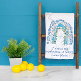 Lake Glass Birthstone Tea Towel – Coastal Gift – Avery's Home