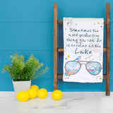 Sunglasses & Relaxation Tea Towel – Lake or River Vibes – Avery's Home