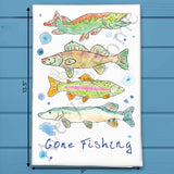 Gone Fishing Tea Towel – Lake Life Souvenir – Avery's Home