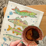 Gone Fishing Tea Towel – Lake Life Souvenir – Avery's Home