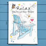 River & Wine Tea Towel – Nature Decor Gift – Avery's Home