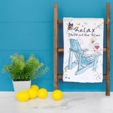 River & Wine Tea Towel – Nature Decor Gift – Avery's Home