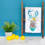 Mountain Deer Tea Towel – Rustic Woodland Decor – Avery's Home