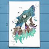 Mountain Wolf Tea Towel – Wilderness Decor – Avery's Home