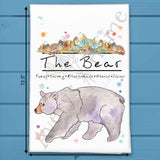 The Mountain Bear Tea Towel – Bold Nature Decor – Avery's Home