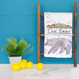The Mountain Bear Tea Towel – Bold Nature Decor – Avery's Home