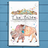 Mountain Bison Tea Towel – Wild Frontier Decor – Avery's Home