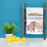 Mountain Bison Tea Towel – Wild Frontier Decor – Avery's Home
