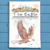 Mountain Eagle Tea Towel – Soaring Nature Decor – Avery's Home