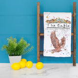 Mountain Eagle Tea Towel – Soaring Nature Decor – Avery's Home
