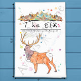 Mountain Elk Tea Towel – Woodland Majesty – Avery's Home