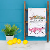 Mountain Fox Tea Towel – Rustic Wildlife Decor – Avery's Home
