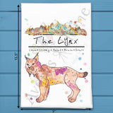Mountain Lynx Tea Towel – Fierce Forest Decor – Avery's Home