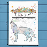Mountain Wolf Tea Towel – Wild Forest Decor – Avery's Home