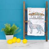 Mountain Wolf Tea Towel – Wild Forest Decor – Avery's Home