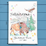 Yellowstone National Park Tea Towel – Scenic USA Decor – Avery's Home