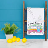 I Sleep Around Tea Towel – Funny Camping Humor – Avery's Home