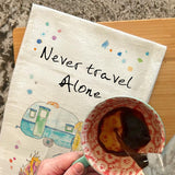 Camper With Pets Tea Towel – Travel Animal Decor – Avery's Home
