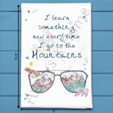 Mountain Sunglasses Tea Towel – Chill Vacation Decor – Avery's Home