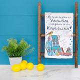Summer Mountain Vacation Tea Towel – Relax & Explore – Avery's Home