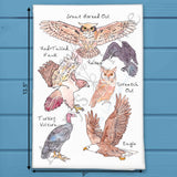 Birds of Prey Tea Towel – Raptor Enthusiast Decor – Avery's Home