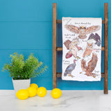 Birds of Prey Tea Towel – Raptor Enthusiast Decor – Avery's Home