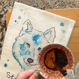 Stay Wild Wolf Tea Towel – Western Nature Decor – Avery's Home
