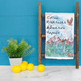 Coffee Mountains Adventure Tea Towel – Rugged Decor – Avery's Home
